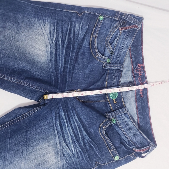 Ariya Jeans Bell Bottom Flare Low Waisted Y2K Jeans - Picture 9 of 14